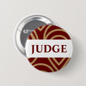 Concours Juge Moderne Rouge Badge Or (Devant & derrière)
