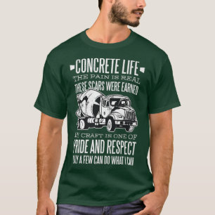 Concreet leven Pride en respecteer bouw T-shirt