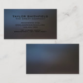 Concret professionnel Métal moderne Carte de visit (Devant / Derrière)