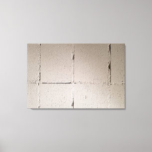 Concrete blokmuur voor je eigen graffiti canvas afdruk