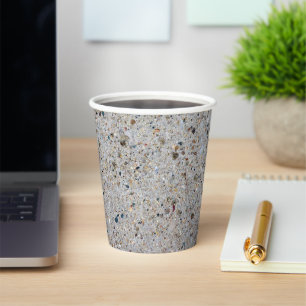 Concrete cementrealistische textuur papieren bekers
