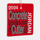 Concrete Cutter Extraordinaire CUSTOM Keramisch Ornament (Rechts)