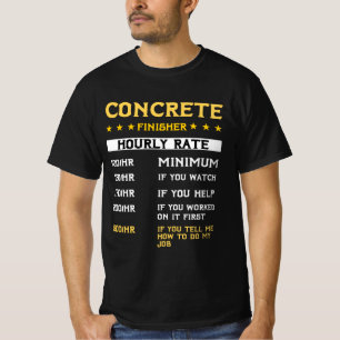 Concrete finisher Uurly-cadeau Cementmixer  T-shirt