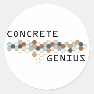Concrete Genius Ronde Sticker