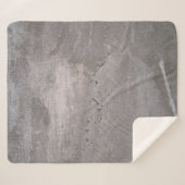 Concrete grey gray wall plaster sherpa deken (Voorkant (horizontaal))