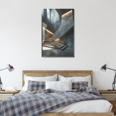 Concrete & Light Canvas Afdruk (Insitu (Slaapkamer))