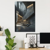 Concrete & Light Poster (Thuiskantoor)