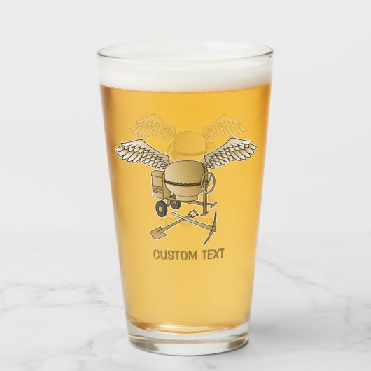 Concrete mixer beige glas (Voorkant gevuld)