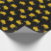 Concrete mixerpatroon cadeaupapier (Hoek)