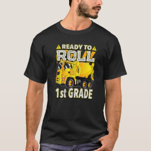 Concrete mixertruck gereed om 1st-klasse te rollen t-shirt