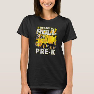 Concrete mixertruck gereed om vóór K te rollen T-shirt