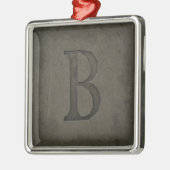 Concrete monogram letter B Metalen Ornament (Links)