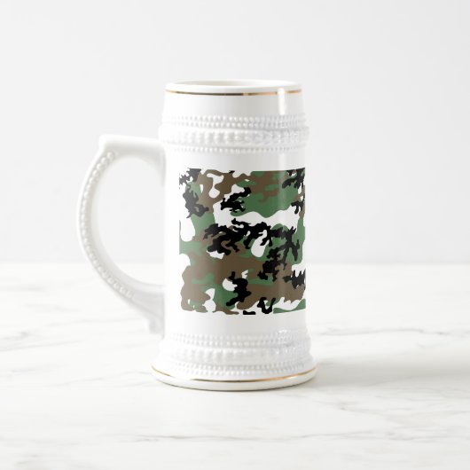 Concrete Oerwoud Camo Beer Stein Bierpul (Links)