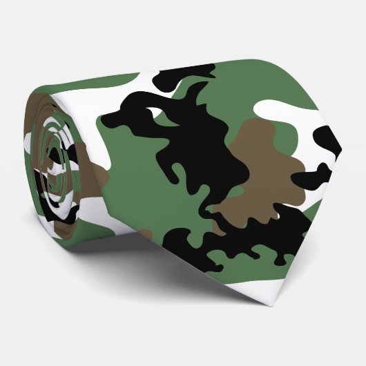 Concrete Oerwoud Camo Stropdas (Opgerold)