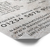 Concrete oppervlakte, bouwonderneming, bouwstijlen poster (Hoek)