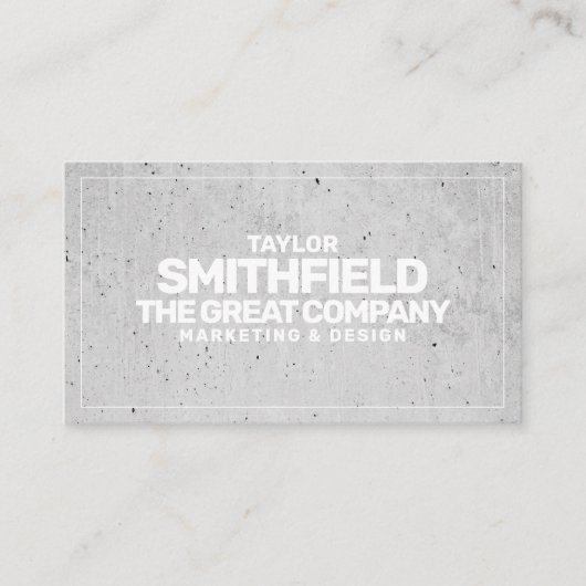 Concrete professionele Visitekaartje (Voorkant)