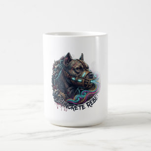 Concrete Rebel Pitbull T-shirt met lange mouwen Koffiemok