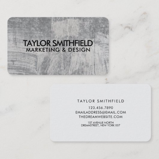 Concrete Rustic Visitekaartje (Voorkant / Achterkant)