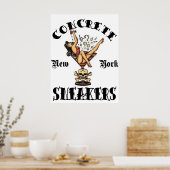 CONCRETE SNEAKERS "LOGO TATTOO" POSTER (Keuken)