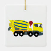 Concrete vrachtwagens voor de bouw van cement keramisch ornament (Achterkant)