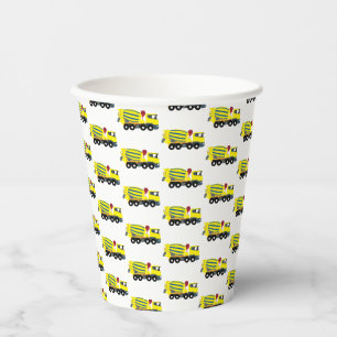 Concrete vrachtwagens voor de bouw van cement papieren bekers