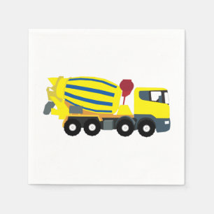 Concrete vrachtwagens voor de bouw van cement servet