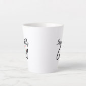 Conçu Par Dieu Blanc 12 oz. Tasse latte (Devant)