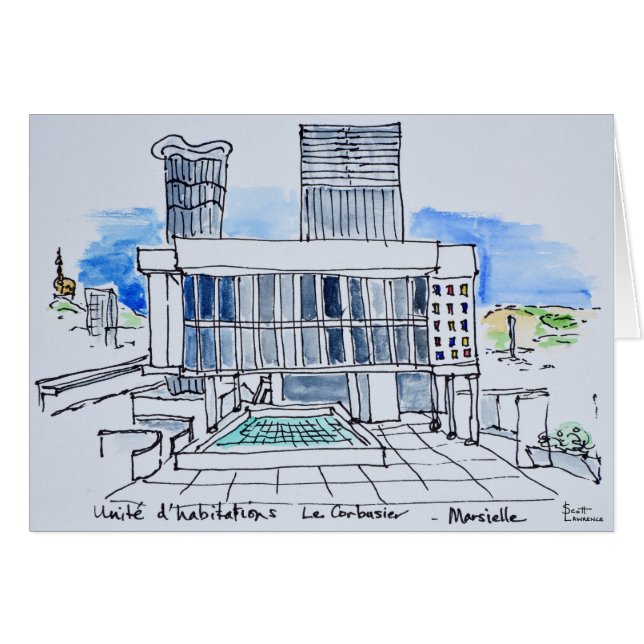 Conçu par Le Corbusier | Marseille, France (Devant horizontal)