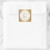 Conçu pour être Étiquette Mini Monogramme avec dat (Sac)