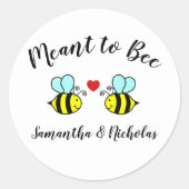 Conçu pour l'abeille - Sticker circulaire (Devant)