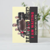 Concurrentie met Amerikaans football Bedankkaart (Staand voorkant)