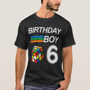 Concurrentiesnelheid van 6 jaar oude verjaardag vo t-shirt