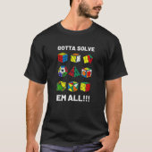 Concurrerende puzzelkuil moet em met alle snelheid t-shirt (Voorkant)