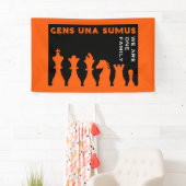 Concurrerende schakers spandoek (Insitu)