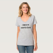 Condamnations T-shirt à col V de base pour femmes (Devant entier)