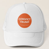 CONDAMNER ? CASQUETTE TRUMP (blanc) (Devant)