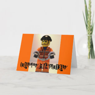 Condamner le prisonnier Minifig Bonne carte d'anni