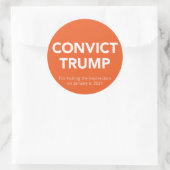 CONDAMNER ? Stickers TRUMP (Sac)