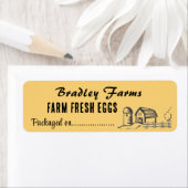 Conditionné à date Étiquette de produits alimentai (En situation)