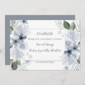 Condoleance Floral Kaart (Voorkant / Achterkant)