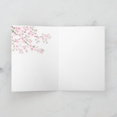 Condoleance- of dankkaart - Kersenbloesem Kaart (Binnen)
