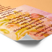 Condoleance verlies van kind of baby poster (Hoek)