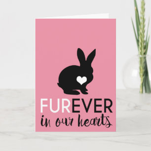 condoleance voor konijnen Furever in ons hart Kaart