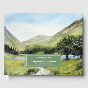 Condoleance Waterverf Lake Buttermere Cumbria Gastenboek