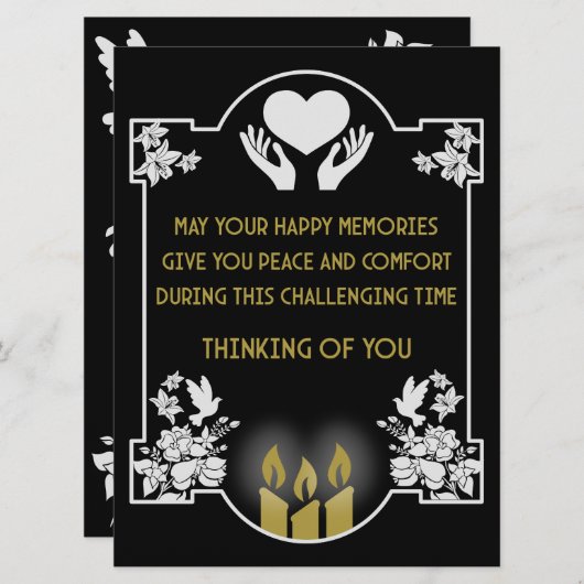 Condoleanceberichten (Voorkant / Achterkant)