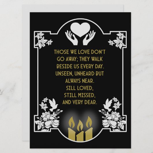 Condoleanceberichten (Voorkant / Achterkant)