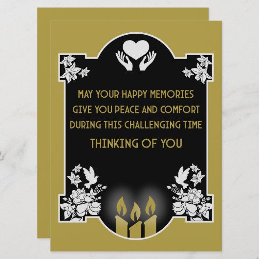 Condoleanceberichten (Voorkant / Achterkant)