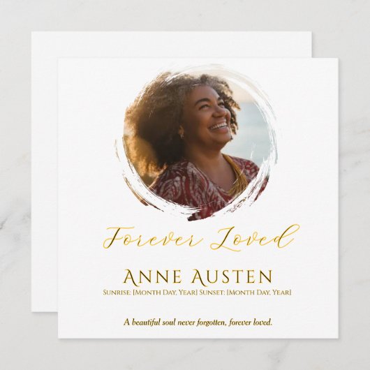 Condoleancekaart Bedankt (Voorkant / Achterkant)