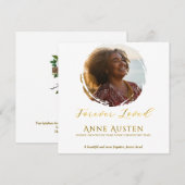 Condoleancekaartje ter dankzegging (Voorkant / Achterkant)