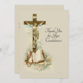 condoleances bedankkaart (Voorkant / Achterkant)